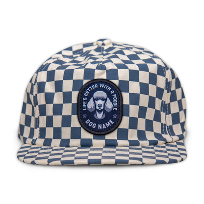 Poodle (Silver) Unstructured Checkerboard