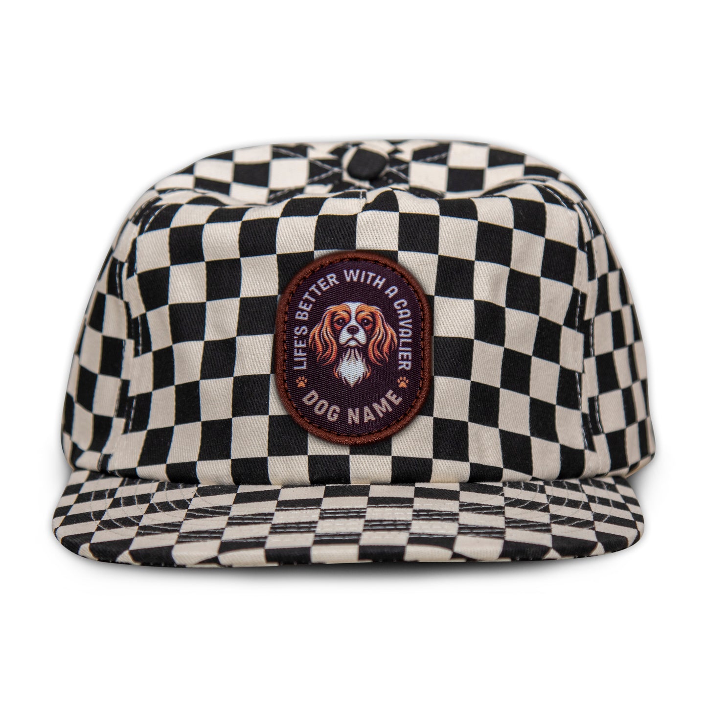 Cavalier King Charles Spaniel Unstructured Checkerboard
