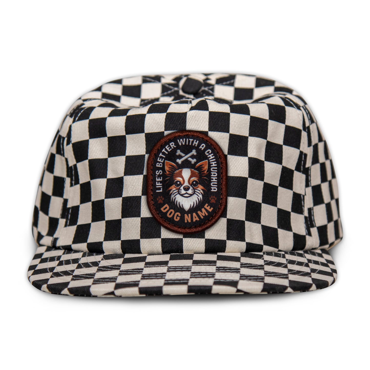 Chihuahua (Brown/White) Unstructured Checkerboard