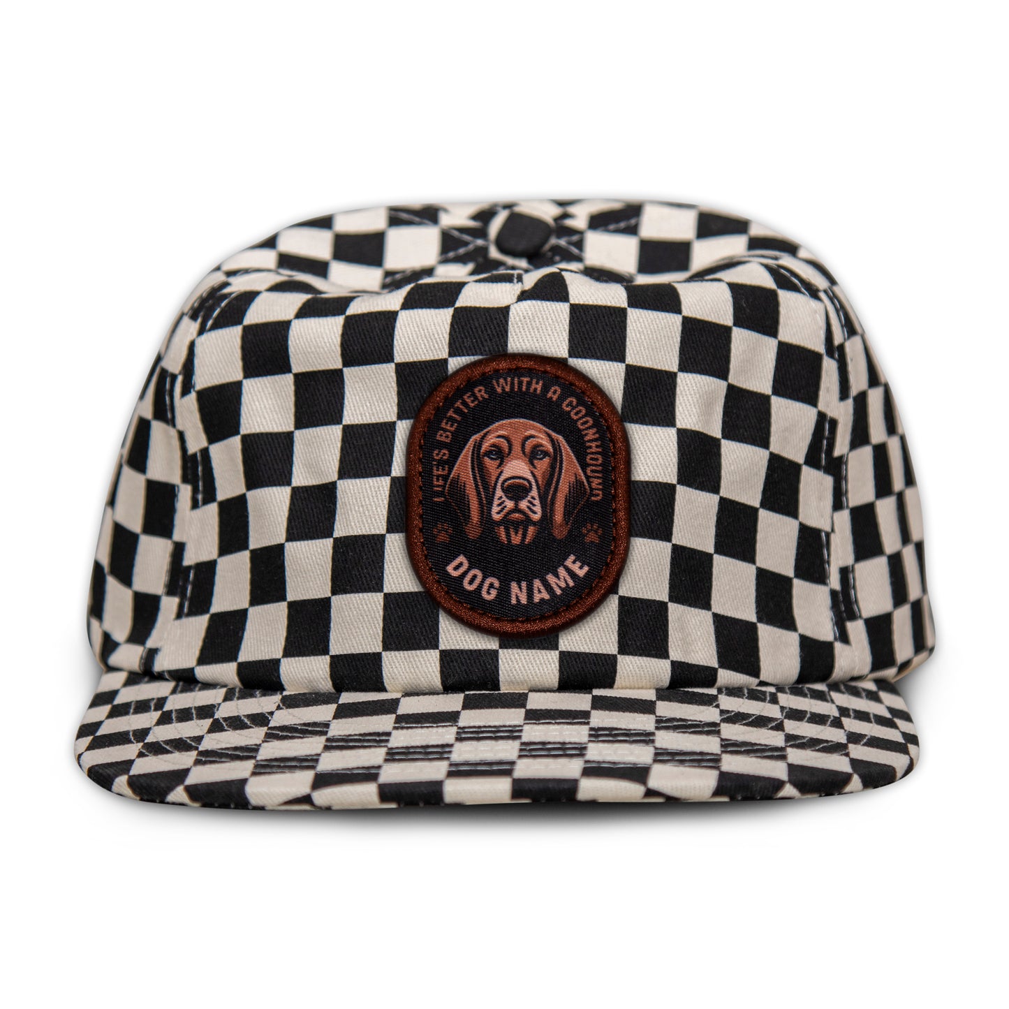 Coonhound (Brown) Unstructured Checkerboard