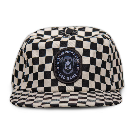 Black Lab Unstructured Checkerboard