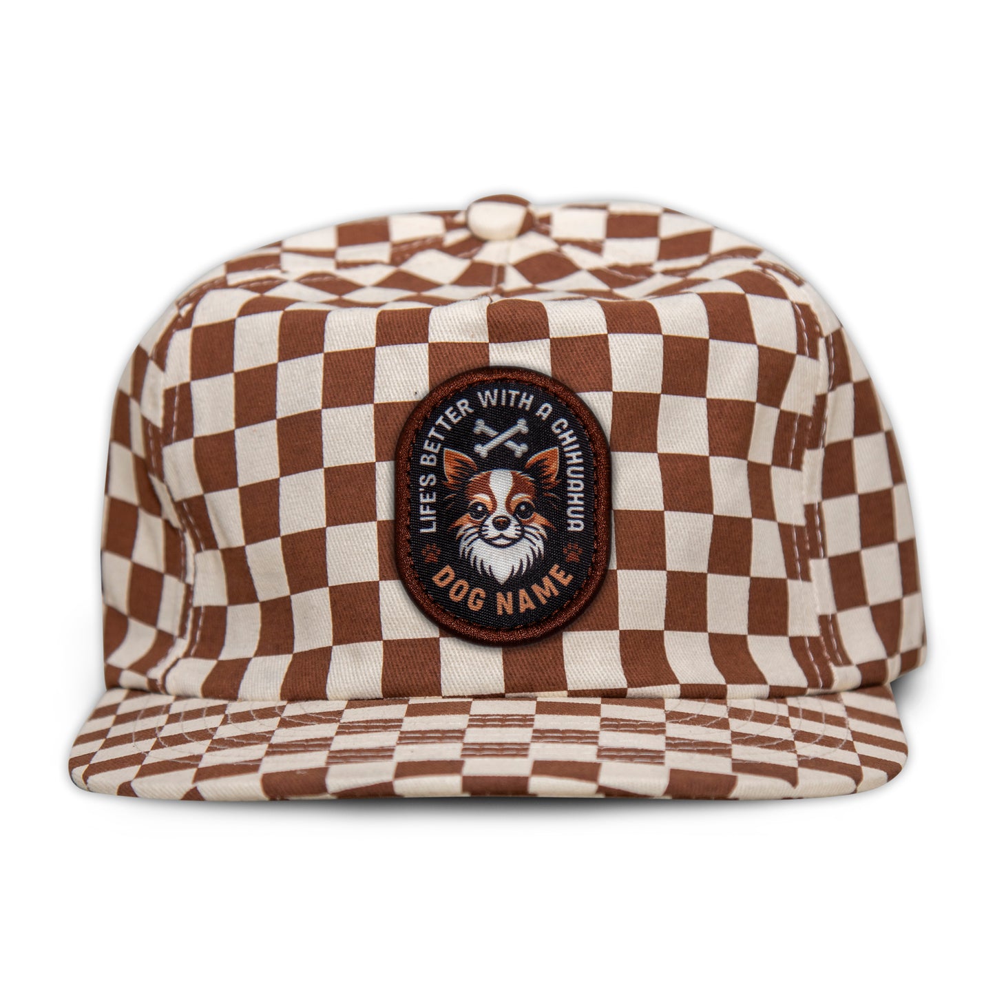 Chihuahua (Brown/White) Unstructured Checkerboard