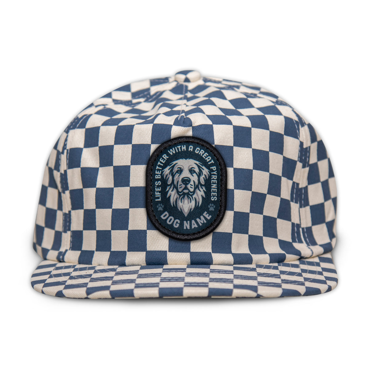 Great Pyrenees Unstructured Checkerboard