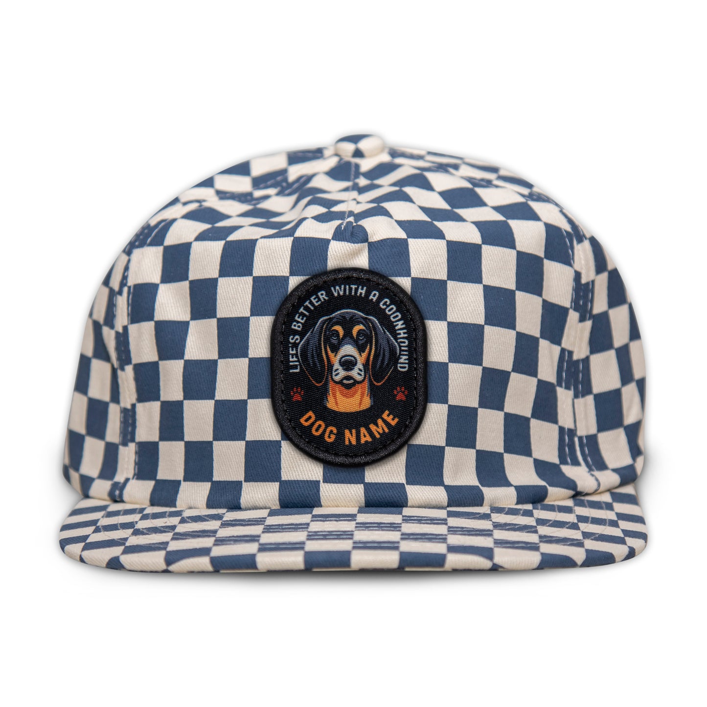 Coonhound (Black & Tan) Unstructured Checkerboard