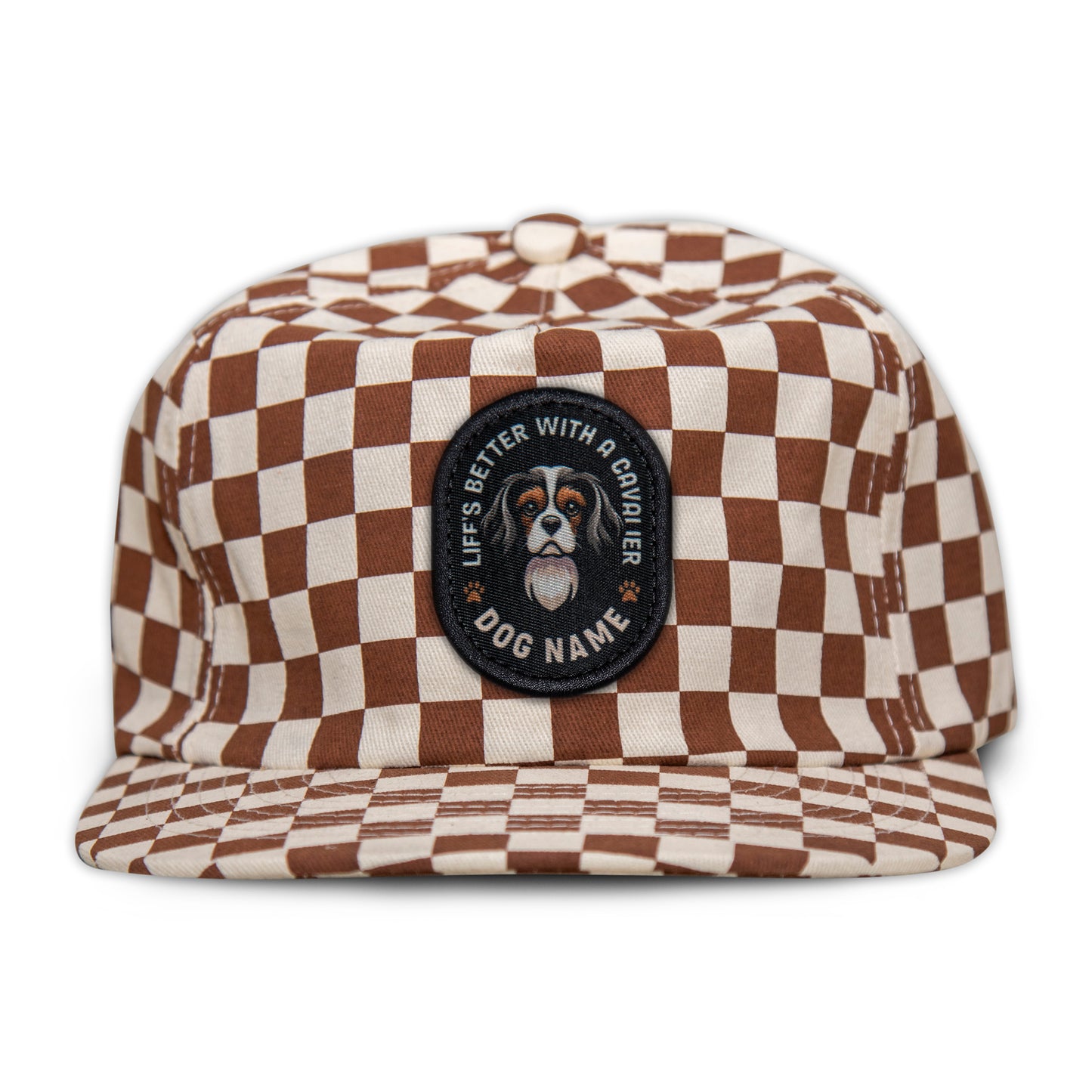 Cavalier King Charles Spaniel (Tri-Color) Unstructured Checkerboard