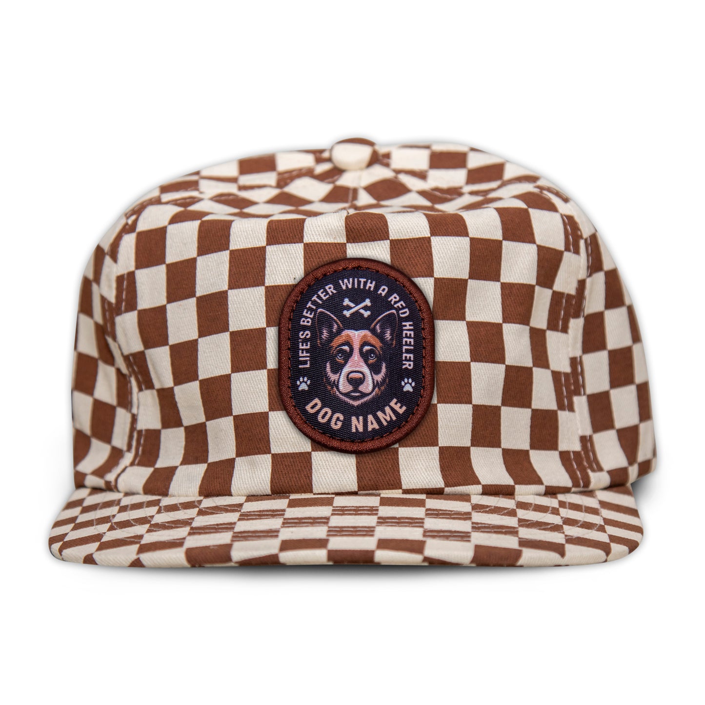 Red Heeler Unstructured Checkerboard