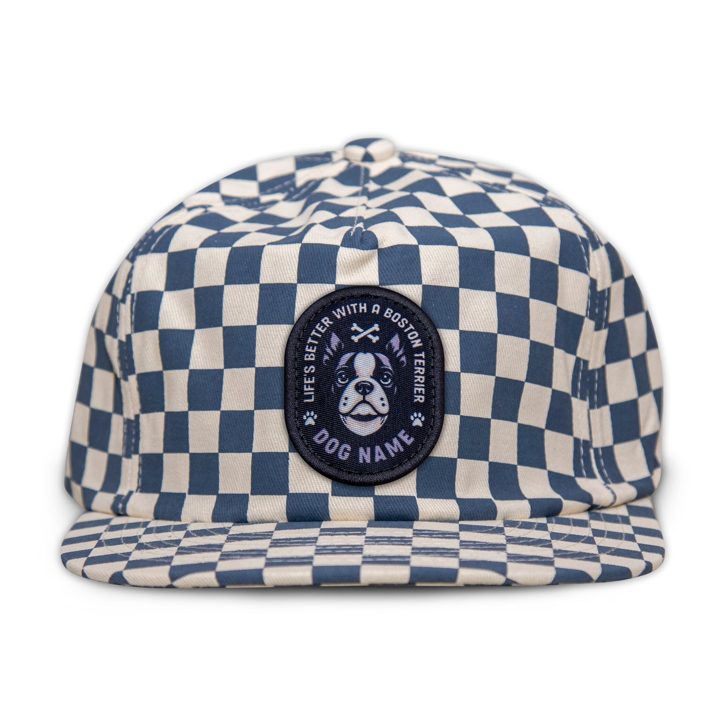 Boston Terrier Unstructured Checkerboard