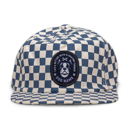 Boston Terrier Unstructured Checkerboard