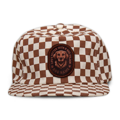 Golden Retriever (Red) Unstructured Checkerboard