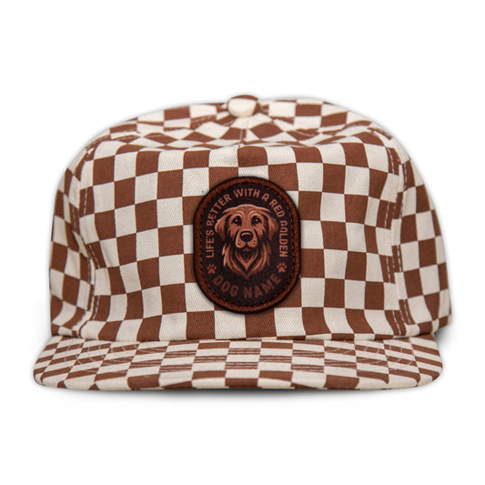 Golden Retriever (Red) Unstructured Checkerboard
