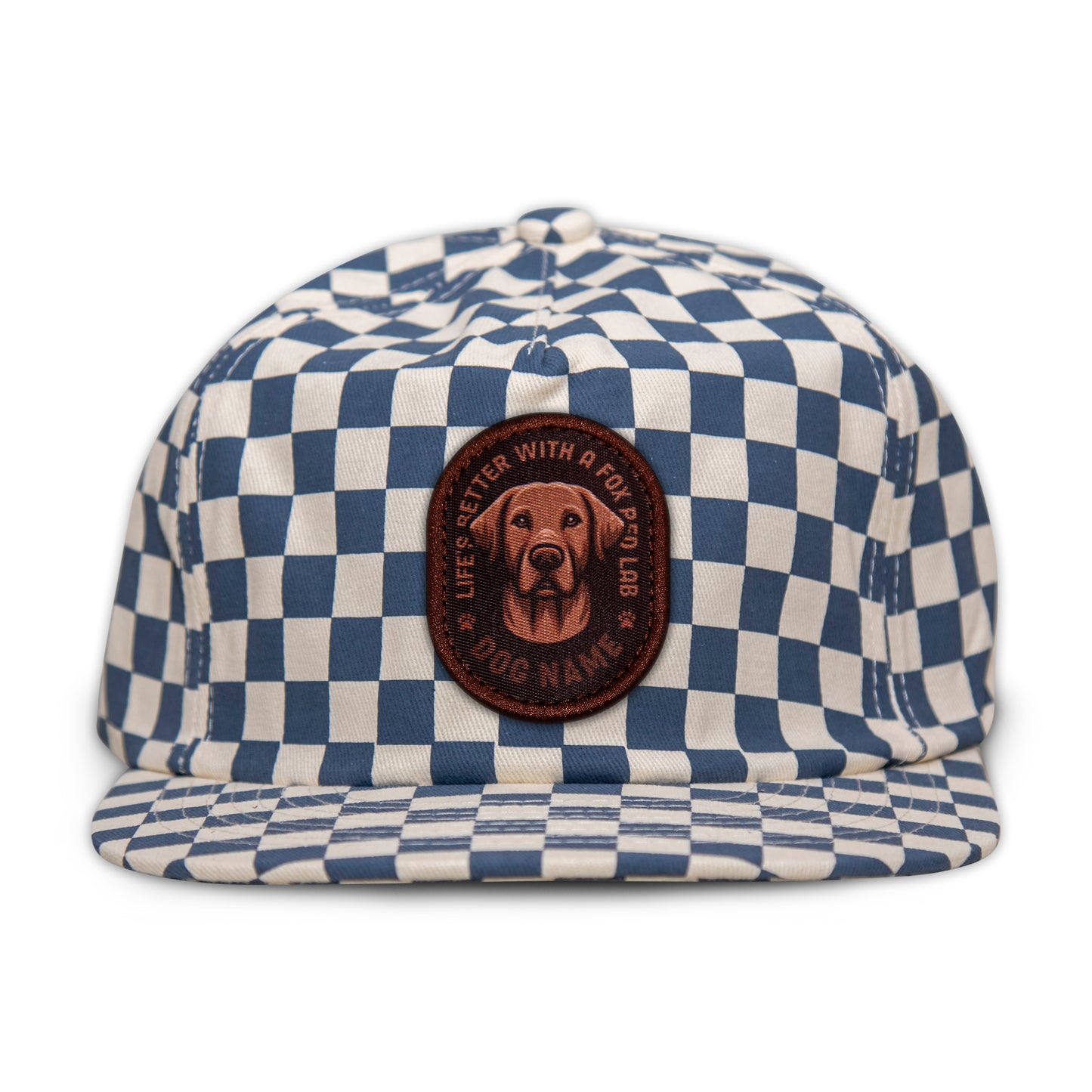 Fox Red Lab Unstructured Checkerboard