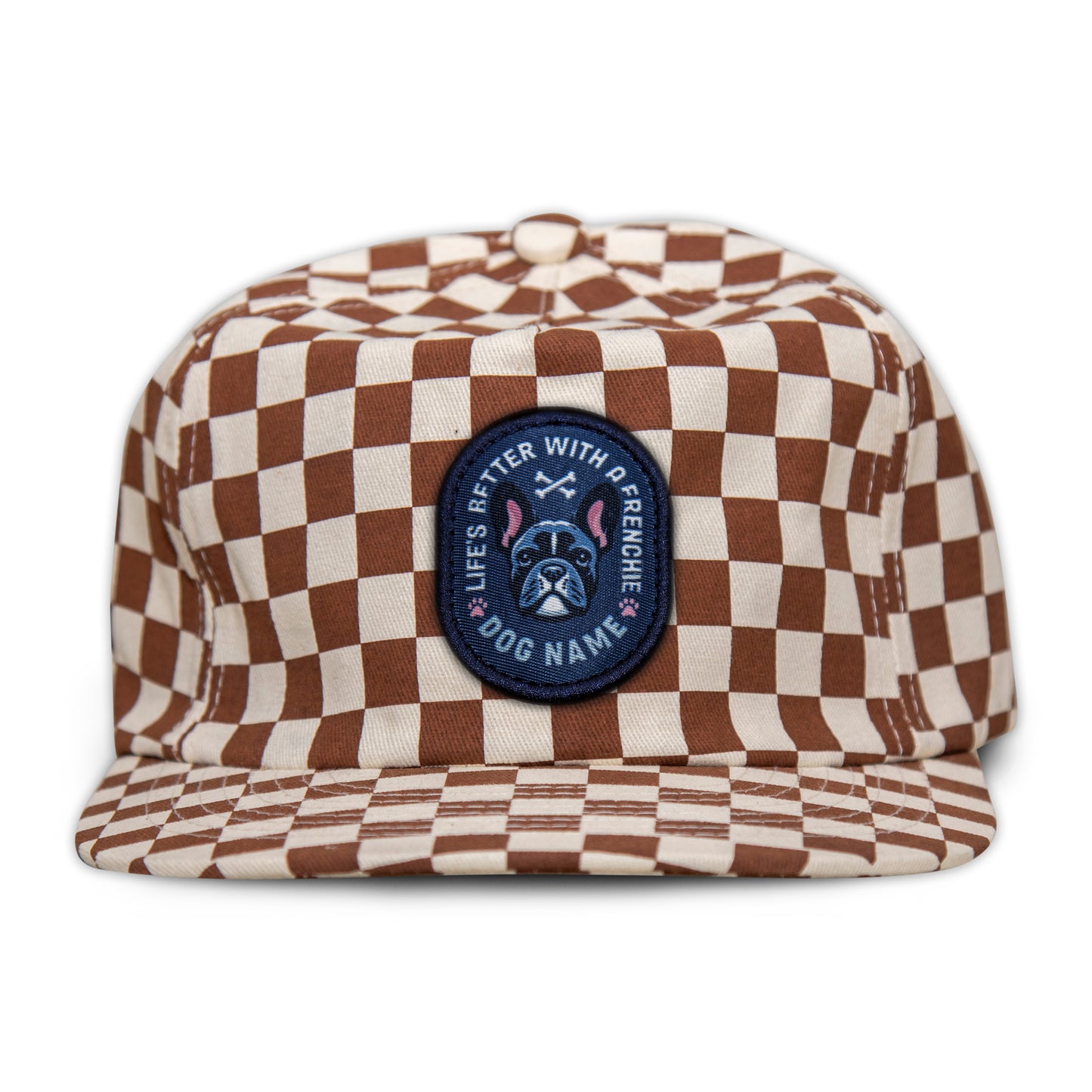 French Bulldog Unstructured Checkerboard