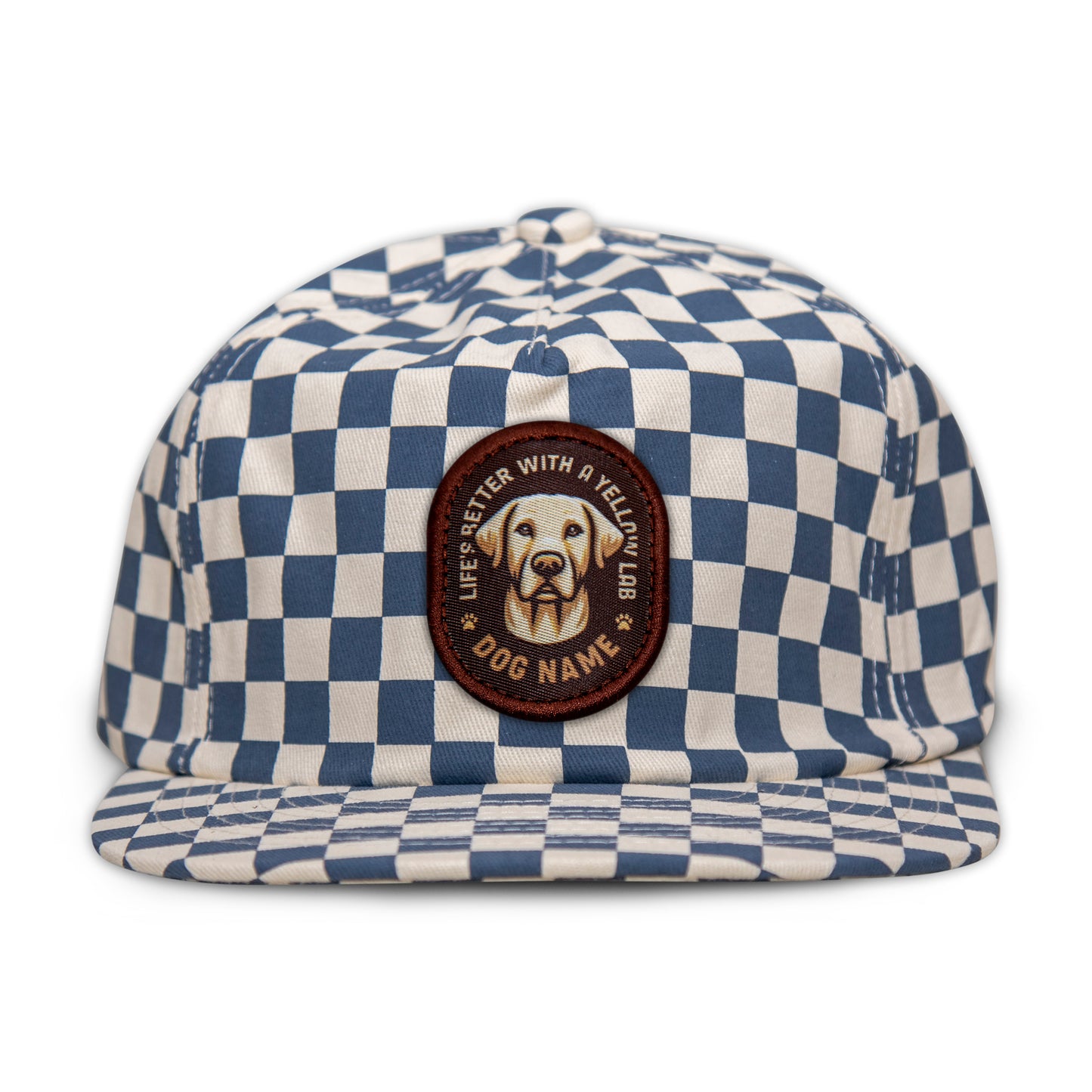 Yellow Lab Unstructured Checkerboard