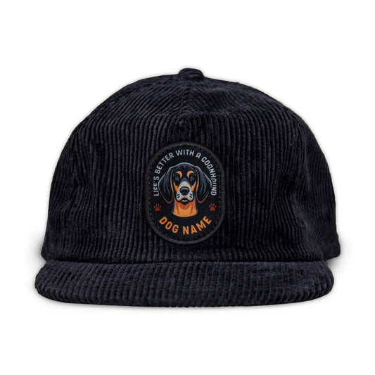 Coonhound (Black & Tan) Corduroy