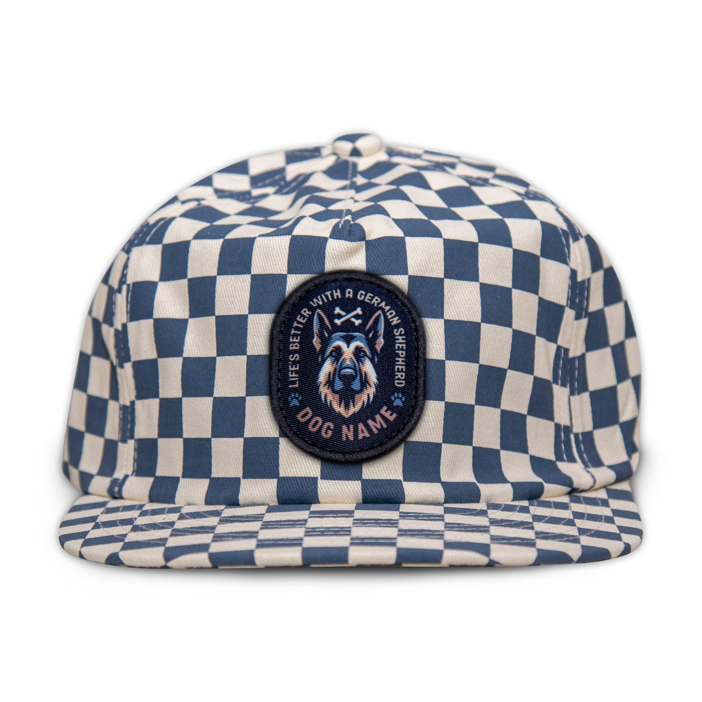 German Shepherd (Light) Unstructured Checkerboard