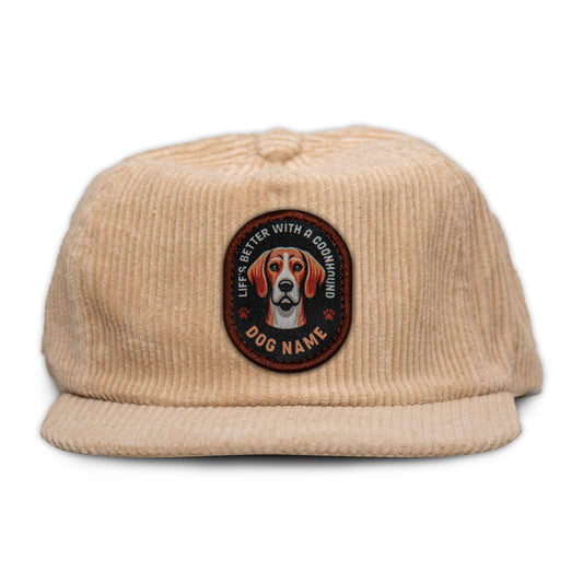 Coonhound (Red & White) Corduroy
