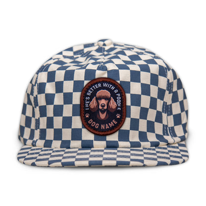 Poodle (Brown) Unstructured Checkerboard