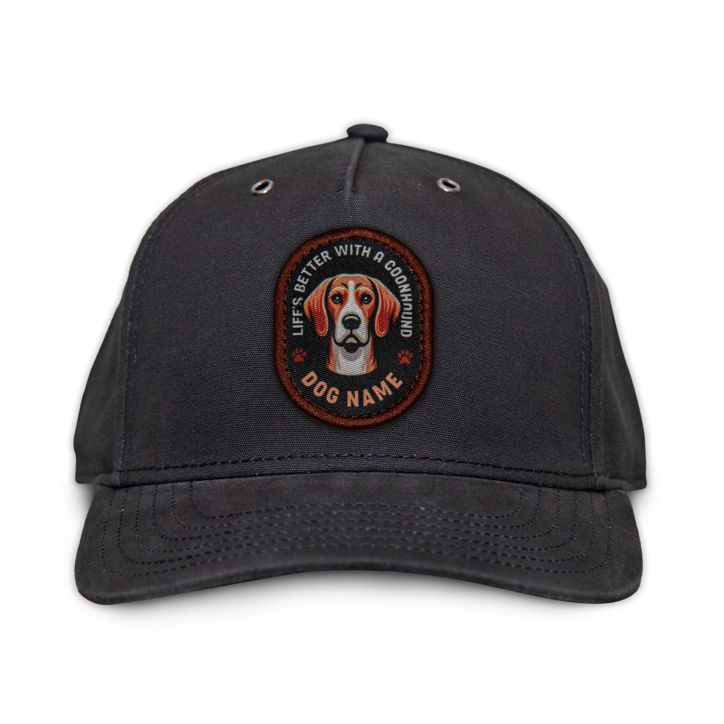 Coonhound (Red & White) Snapback