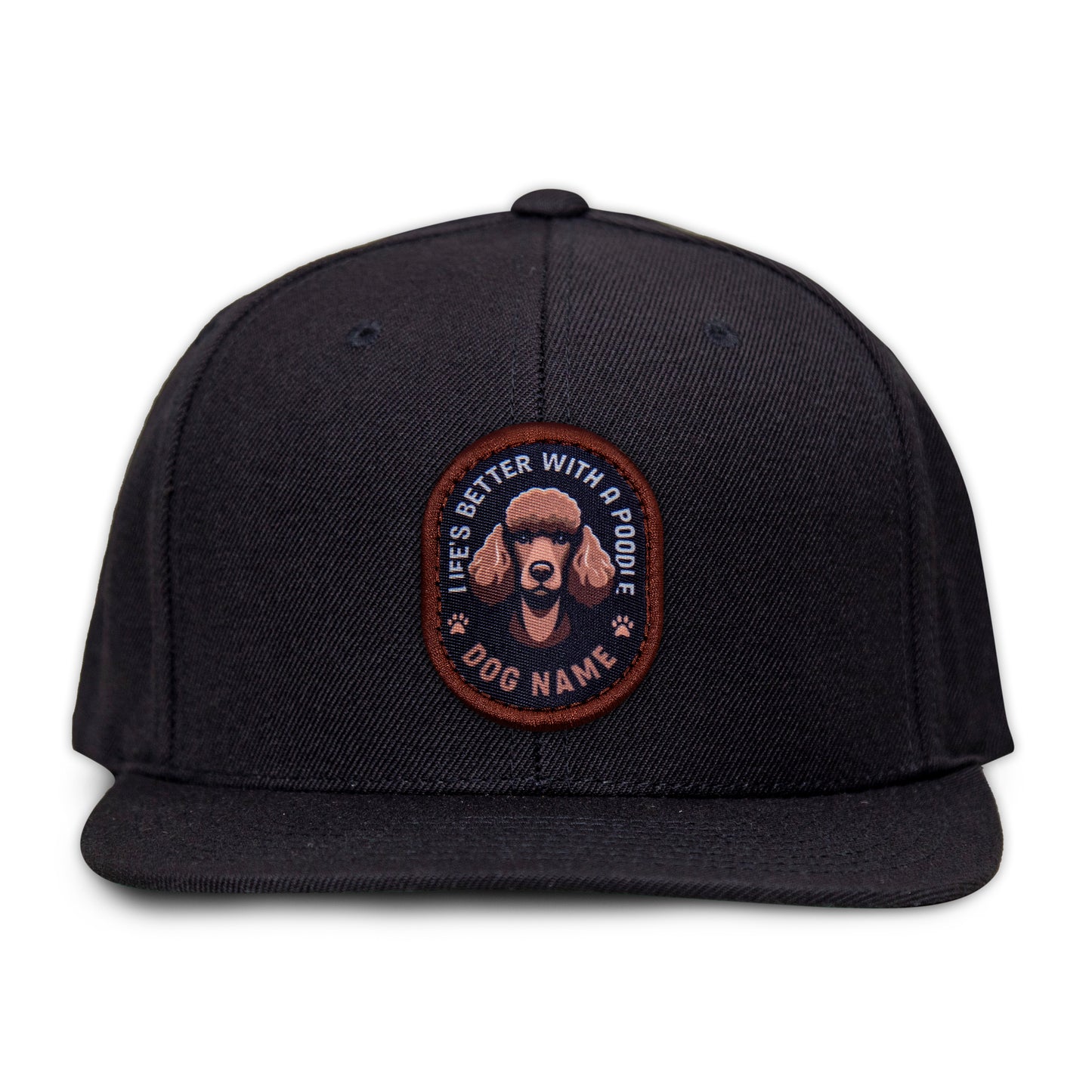 Poodle (Brown) Flat Bill