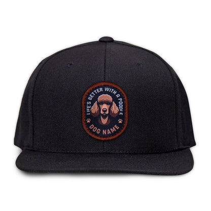 Poodle (Brown) Flat Bill