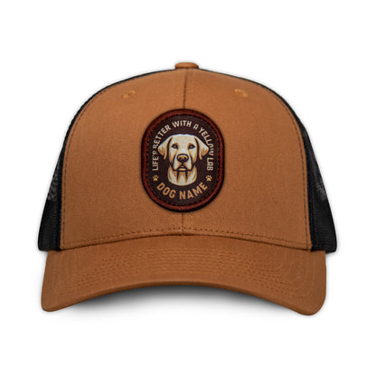 Yellow Lab Trucker