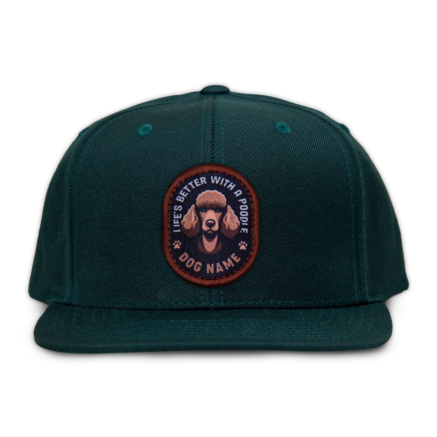 Poodle (Brown) Flat Bill