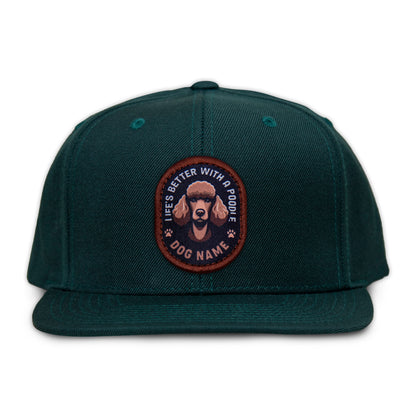 Poodle (Brown) Flat Bill