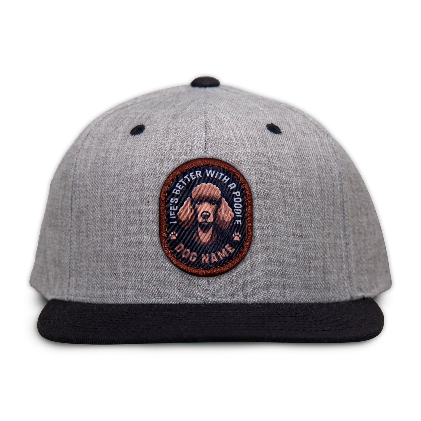 Poodle (Brown) Flat Bill