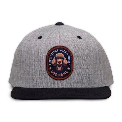 Poodle (Brown) Flat Bill