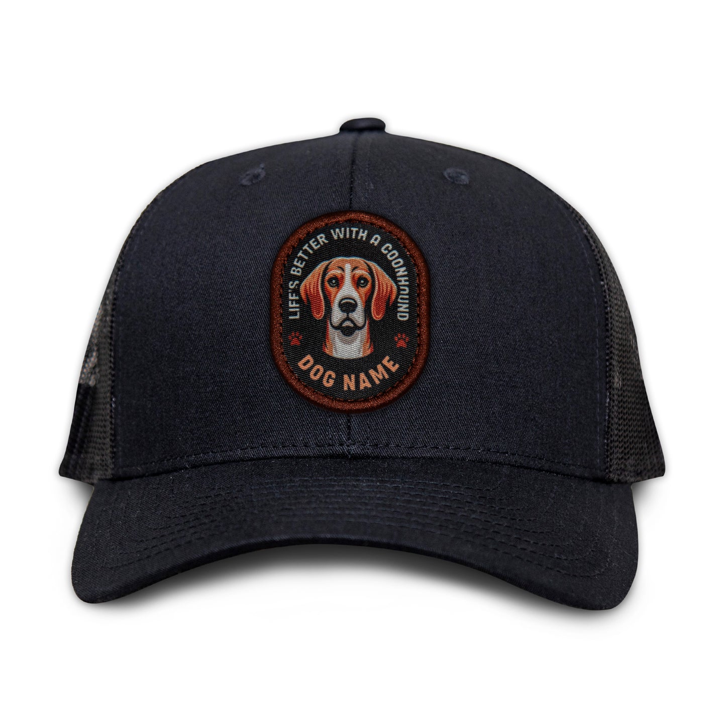 Coonhound (Red & White) Trucker