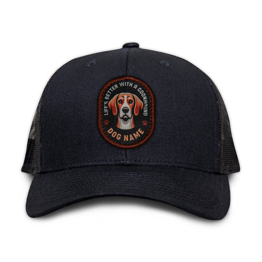Coonhound (Red & White) Trucker