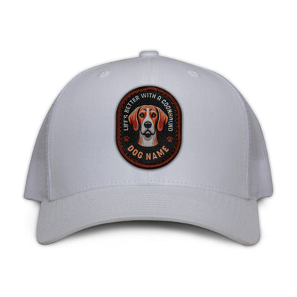 Coonhound (Red & White) Trucker