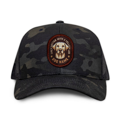 Yellow Lab Trucker